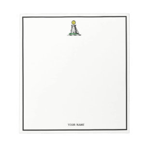 Vintage Heraldic Medieval Castle Emblem Crest Notepad