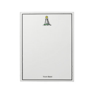 Vintage Heraldic Medieval Castle Emblem Crest Notepad
