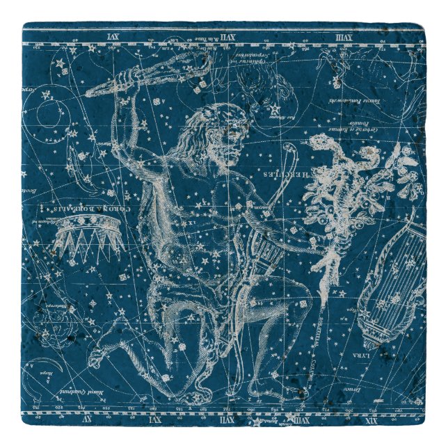 Vintage Hercules Constellation Chart Trivet (Front)