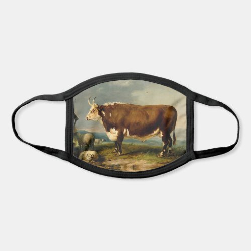 Vintage Hereford Bull Face Mask