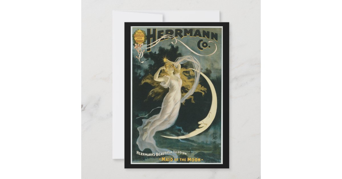 Vintage Herrmann Maid of the Moon Poster | Zazzle