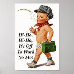 Vintage &quot;hi Ho&quot; Whistler Retirement Party Poster at Zazzle