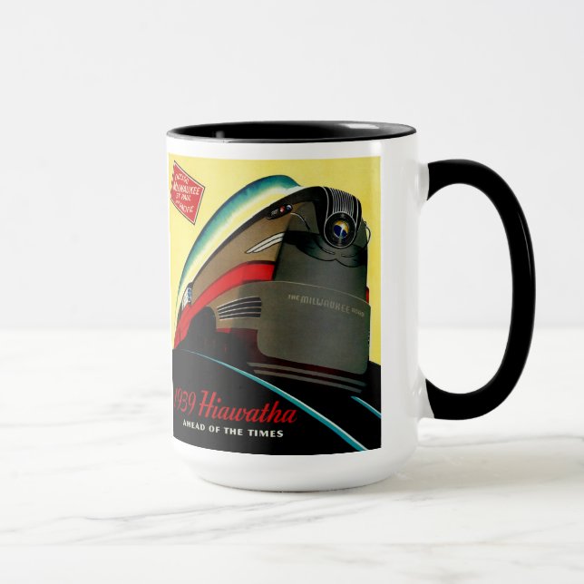 Vintage Hiawatha Streamlined Train Mug (Right)