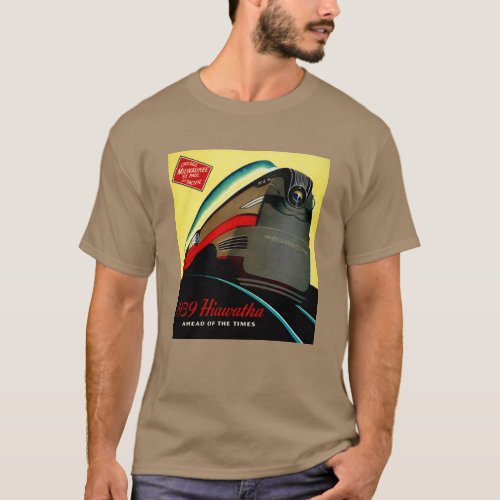 Vintage Hiawatha Streamlined Train T_Shirt