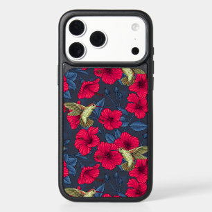 Vintage Hibiscus Botanical and Hummingbird iPhone 17 Pro Max Case