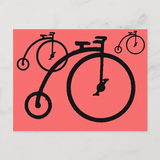 Vintage High Bike Postcard (Front)