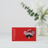 Vintage High Fashioned Shopper Business Card (Standing Front)