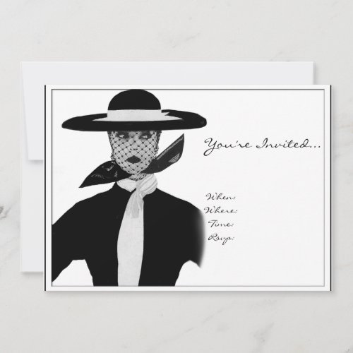 Vintage High Society Invitation