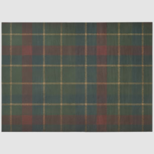 Vintage Highland Tartan Plaid Christmas Decoupage Tissue Paper