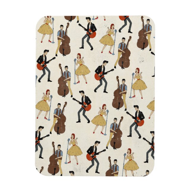 Vintage Hillbill Rockers Magnet (Vertical)