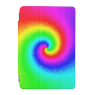 Vintage Hippie Boho Tie Dye Psychedelic Twirl iPad Mini Cover