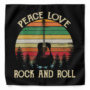 Vintage Hippie Van Flower Bus Peace Love Bandana