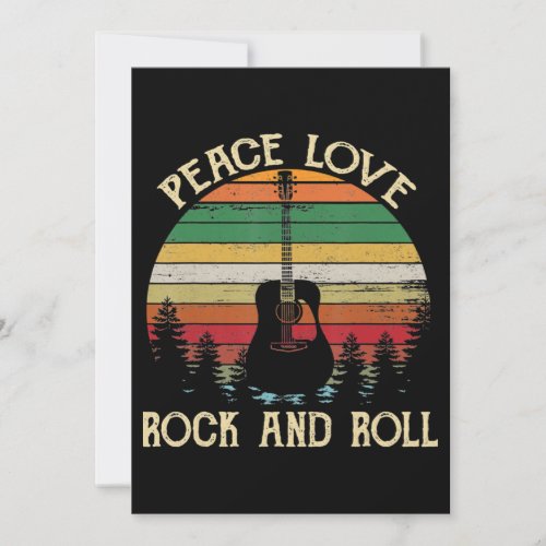 Vintage Hippie Van Flower Bus Peace Love Invitation