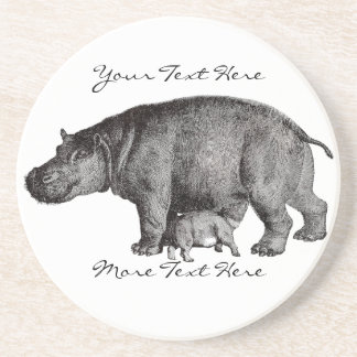 Vintage Hippo Coaster