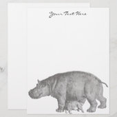 Vintage Hippo Letterhead (Front/Back)