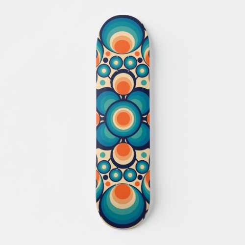 Vintage hippy design skateboard