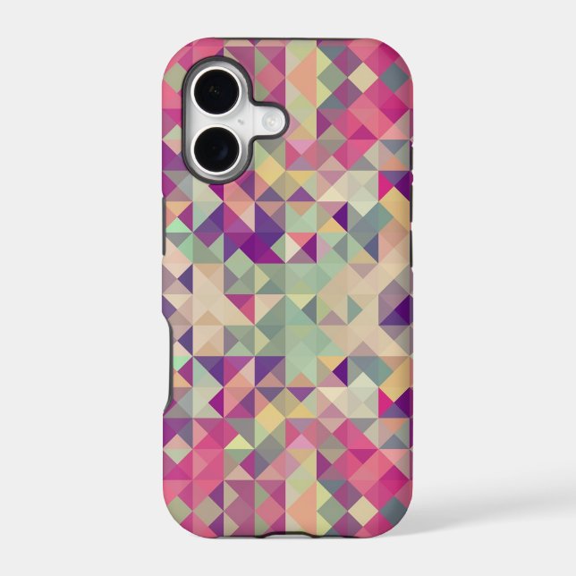 Vintage Hipsters Geometric Pattern. Iphone Case (Back)