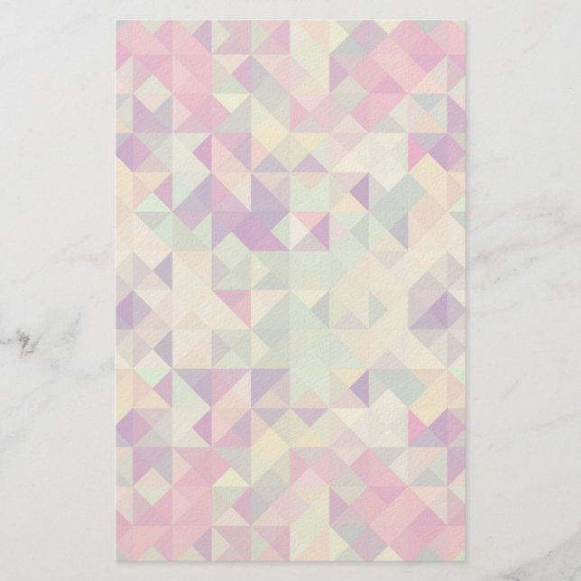 Vintage Hipsters Geometric Pattern. Stationery (Front)