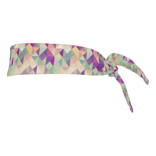 Vintage Hipsters Geometric Pattern. Tie Headband