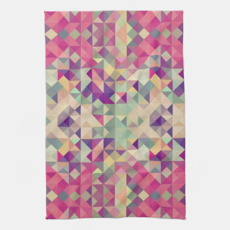 Vintage Hipsters Geometric Pattern. Towel