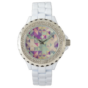 Vintage Hipsters Geometric Pattern. Watch
