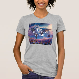 Vintage His Kingdom Come Girly World Map   T-Shirt