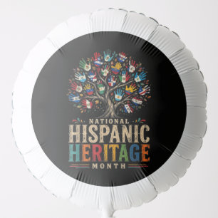 Vintage Hispanic Heritage Month Tree of Unity Balloon