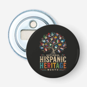 Vintage Hispanic Heritage Month Tree of Unity Bottle Opener