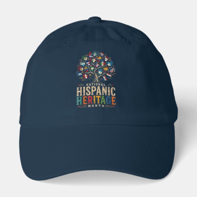 Vintage Hispanic Heritage Month Tree of Unity Hat (Front)