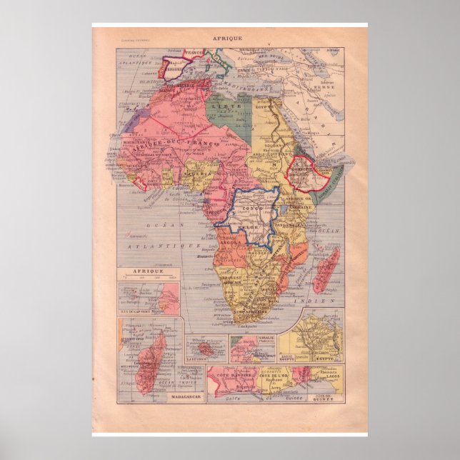 VIntage historic 1920   Africa Poster (Front)