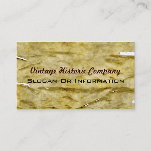 Customizable Vintage Historic Business Cards