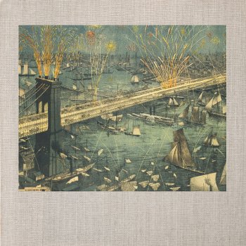 Vintage Historic New York Brooklyn Bridge Opening Canvas Print by whereabouts at Zazzle