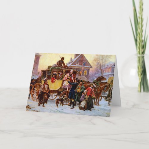 Vintage Historical Christmas Card