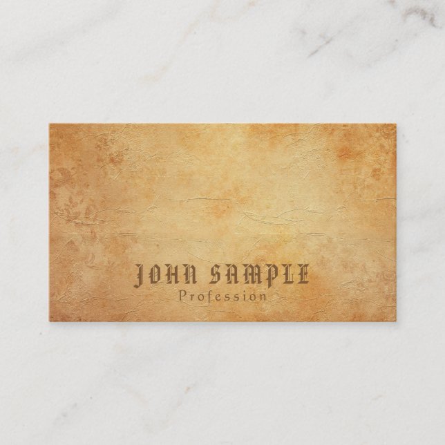 Vintage Historical Creative Design Deluxe Business Card (Front)