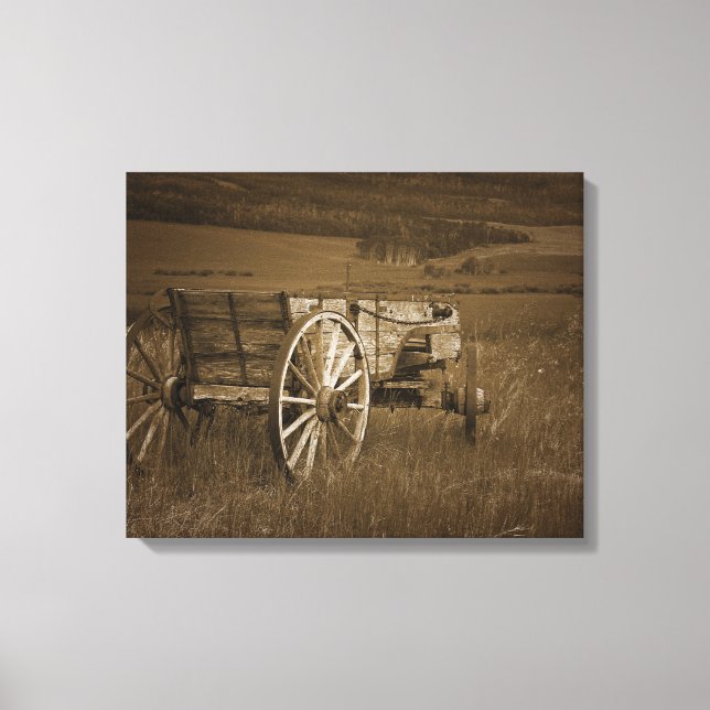 Vintage Historical Wagon #2 Canvas Wall Art (Front)