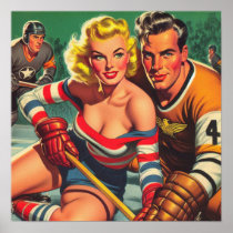 Vintage Hockey Girl