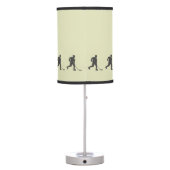 Vintage Hockey Player Table Lamp (Back)