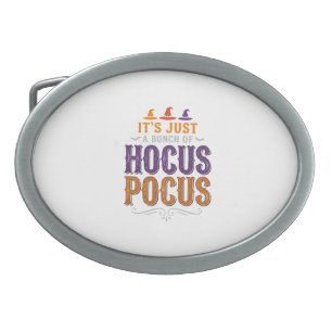 Vintage Hocus Pocus Halloween Typography Design_1 Belt Buckle
