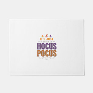 Vintage Hocus Pocus Halloween Typography Design_1 Doormat