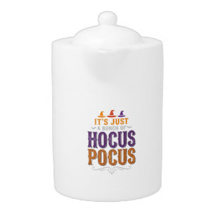 Vintage Hocus Pocus Halloween Typography Design_1 Teapot
