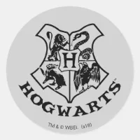 Harry Potter, Hogwarts Crest - Full Color Sticker, Zazzle