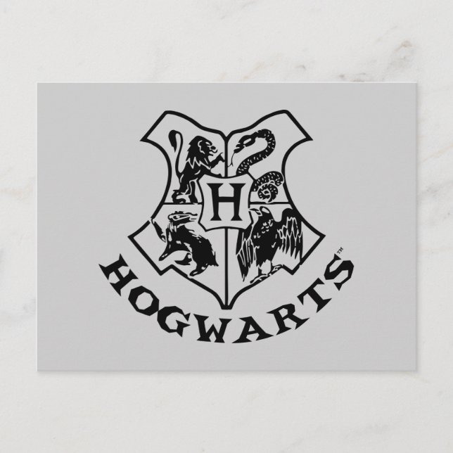 Vintage HOGWARTS™ School Crest Postcard (Front)