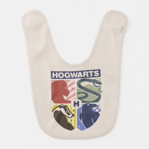 Vintage HOGWARTS™ Stamped Crest Baby Bib