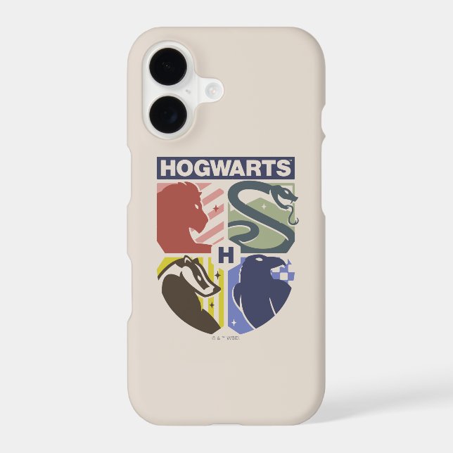 Vintage HOGWARTS™ Stamped Crest Case-Mate iPhone Case (Back)