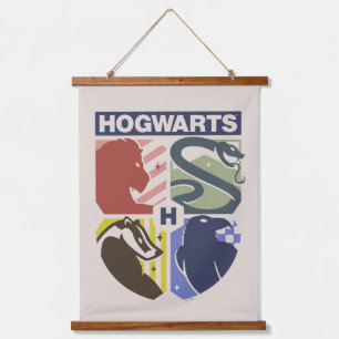 Vintage HOGWARTS™ Stamped Crest Hanging Tapestry