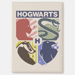 Vintage HOGWARTS™ Stamped Crest Magnet