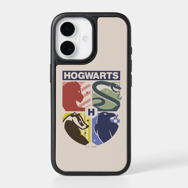 Vintage HOGWARTS™ Stamped Crest Otterbox iPhone Case (Back)