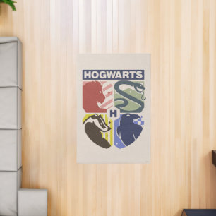 Vintage HOGWARTS™ Stamped Crest Rug