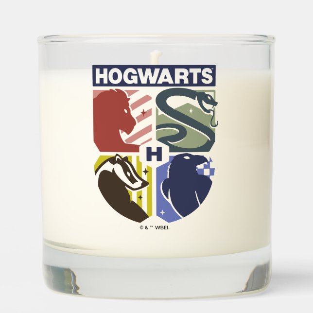 Vintage HOGWARTS™ Stamped Crest Scented Candle (Front)