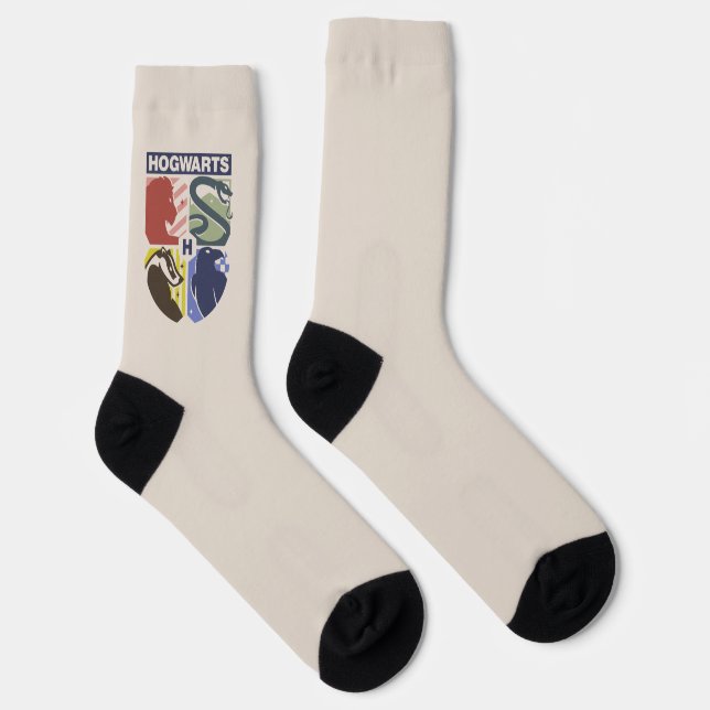 Vintage HOGWARTS™ Stamped Crest Socks (Right)